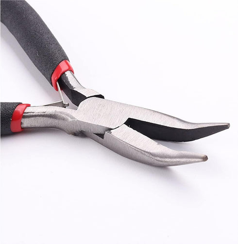 Mini Bent Nose Pliers, Multifunction Precision Stripper Tool for Jewelry Making and DIY Craft