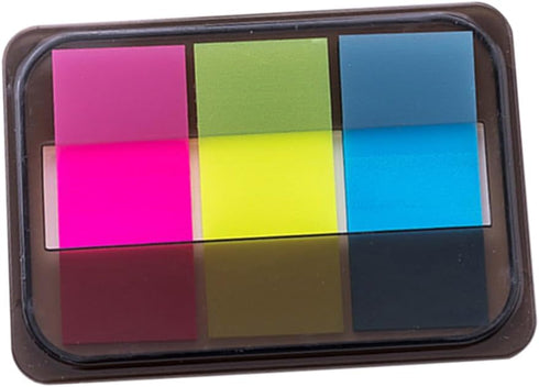 NUOBESTY Transparent Sticky Notes, Page Markers, 3 Colors for Highlighting Writable Repositionable Tabs