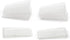 8 Pcs Clear Furniture Leveling Shims, Square Plastic Shims for Home Improvement (Transparent-Thin)