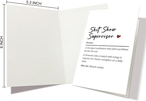 Nchigedy Hilarious Farewell Card for Your Supervisor - Perfect for Any Occasion