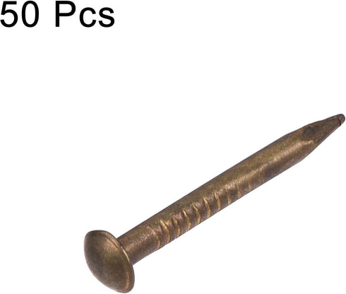 uxcell Small Tiny Brass Nails 1.2x12mm for DIY Wooden Hardware Accessories 50pcs