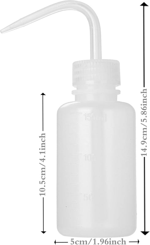 2Pcs Tattoo Wash Bottle 150ml, 5oz Water Squirt Bottle for Succulent Watering, Medical Cleaning Tools