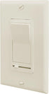 Dimmer 3-Way/Single 600 Maxxima LED Slide Rocker Switch - Pole Compatible, Decorative Electrical Light Switch, Watt
