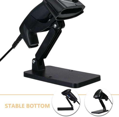 Tofficu Adjustable Barcode Scanner Holder Stand for Desk with Durable Stable Base Multifunctional Handheld Scanner