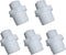 Malida 1/2" Thread Male to 1/4" Push Fit Tube Quick Connect, Water Purifiers, 5 Pack