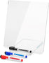 Mr. Pen Clear Acrylic Board with Stand, 10" x 10", 3 Dry Erase Markers, Acrylic White Board for Desk