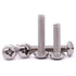 #10-24 x 1 Pan Head Machine Screw - Phillips Drive, 304 Stainless Steel 18-8, Bright Finish, 50 Pcs Fully Threaded