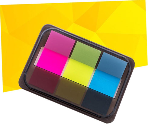 NUOBESTY Transparent Sticky Notes, Page Markers, 3 Colors for Highlighting Writable Repositionable Tabs