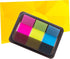 NUOBESTY Transparent Sticky Notes, Page Markers, 3 Colors for Highlighting Writable Repositionable Tabs