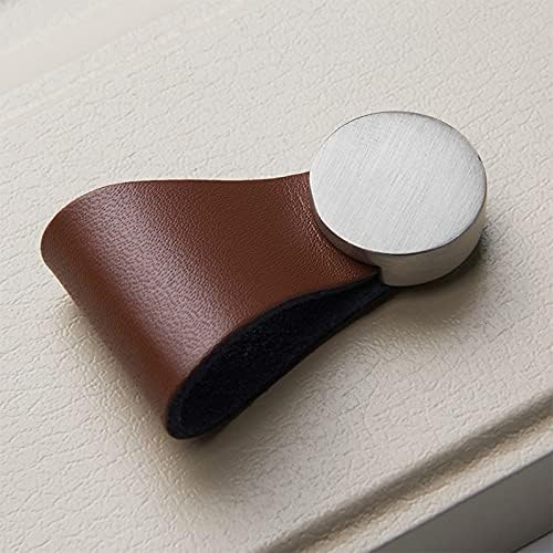 Generic Cabinet Pulls Nordic Simple Drawer Cabinet Door Wardrobe Door Leather Single Hole