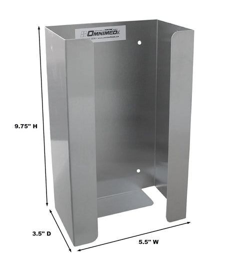 American Made Stainless Steel Wall Mountable Glove Box Holder/Dispenser for Easy Storage and Dispensing