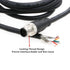 SZRMCC M12 A Code 8 Pin Male to Open Flying Leads Industrial Sensor Connector Cable, Waterproof Shielded