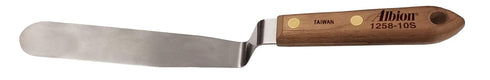 Albion Engineering Classic Offset Caulk Tooling Spatula, Stainless Steel, 1-1/2” Wide x 6” Long Blade