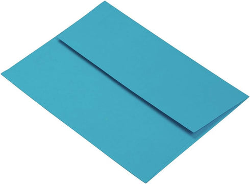 JAM PAPER A2 Colored Invitation Envelopes - Blue - 4 3/8 x 5 3/4 - 50/Pack