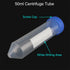 Conical Centrifuge Tubes 50ml, 50 Pcs Sterile Plastic with Screw Caps, Non-Pyrogenic Lab Test Container