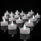 YIWER 50pcs Flameless Tea Lights Candles, Realistic LED Flickering Pumpkin Tea Lights, Long Lasting Electric Fake