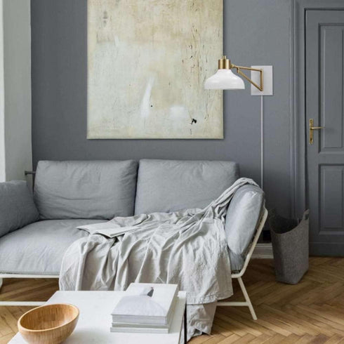 60W 6.5" Globe Electric Wall Sconce PB H