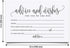 Bliss Collections Mad Libs Advice and Wishes Cards for Newlyweds, Pack of 50, 4x6 Cards for Wedding Reception