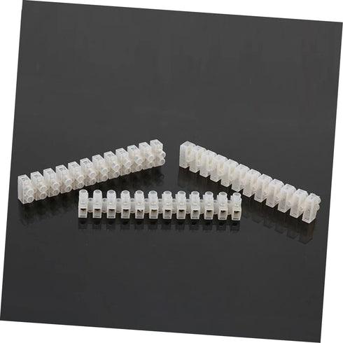 12 20pcs 10a ABOOFAN Position Terminal Block High-Toughness Plastic Brass Firmware Screw Terminal Strip Cable Connector
