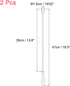 2 18.5 Inches uxcell Pcs Drain Cleaner Brush, Extra Long Stainless Steel & Nylon Pipe Cleaner Brush, White, Medium