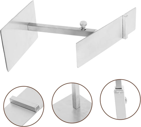 Adjustable Stainless Steel High Heels Display Stand Freestanding Shoe Riser for Retail Shops and Shoe Display Rack