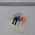 Pocket Protector, Leather Pen Pouch Holder Organizer for Shirts, Holds 5 Pens, Thick PU Leather, White, 2 Per Pack