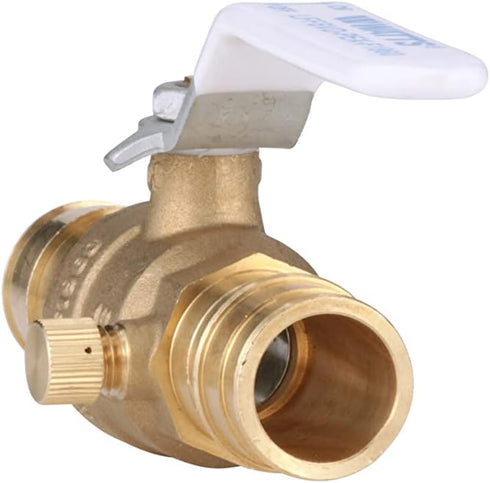 LFFBV-PEX-F1960 1" 2-Piece F1960 Watts Series Lead-Free Full Port Chrome-Plated Brass Ball Valve with PEX Ends