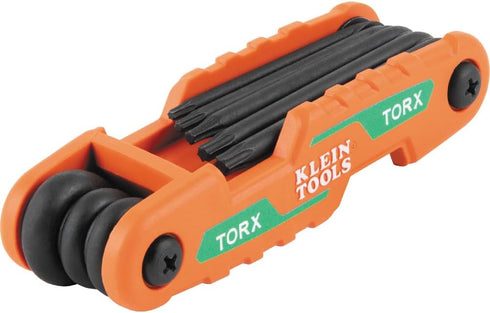 Cmpct Folding Hex Key Set, 8-Key Torx Sizes for Various Applications