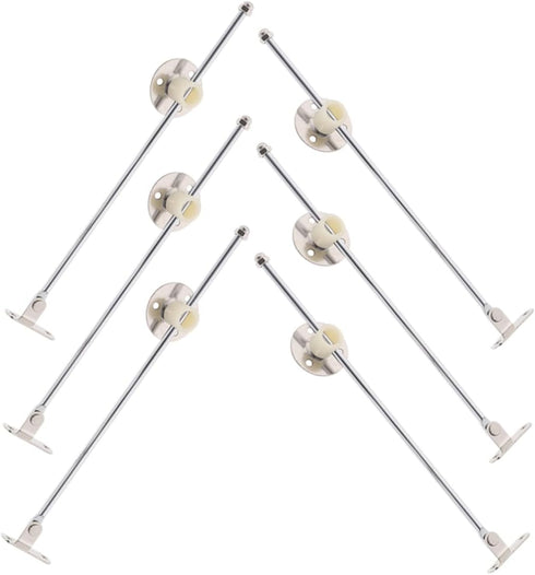 6pcs Cabinet Support Hinges Furniture Hinge Parts for Cupboards and Bedside Cabinets