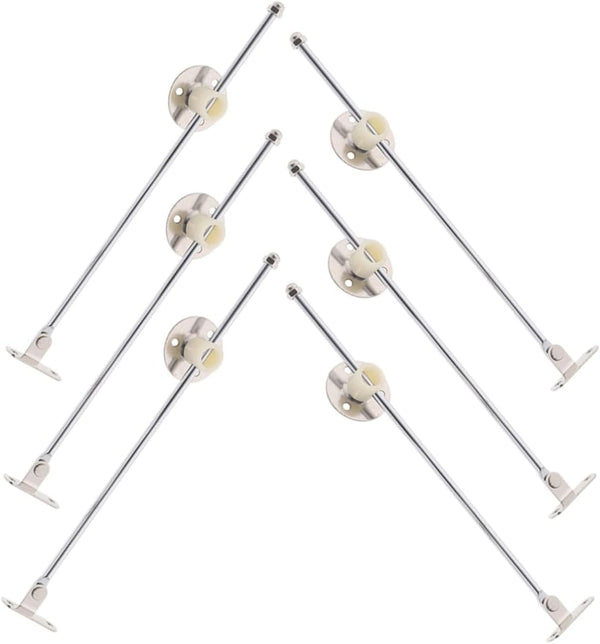 6pcs Cabinet Support Hinges Furniture Hinge Parts for Cupboards and Bedside Cabinets