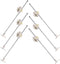 6pcs Cabinet Support Hinges Furniture Hinge Parts for Cupboards and Bedside Cabinets