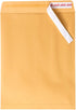 JAM PAPER 10 x 13 Open End Premium Envelopes with Peel and Seal Closure - Brown Kraft Manila, 50/Pack