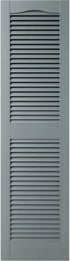 Builders Edge 14.5 52 419 in. W x in. H , Standard Cathedral Top Center Mullion, Open Louver Shutters, Includes