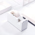 Desktop Tape Dispenser - Silicone Non-Skid Weighted Base Tape Cutter for Office, School, Home Supplies (Pure White)