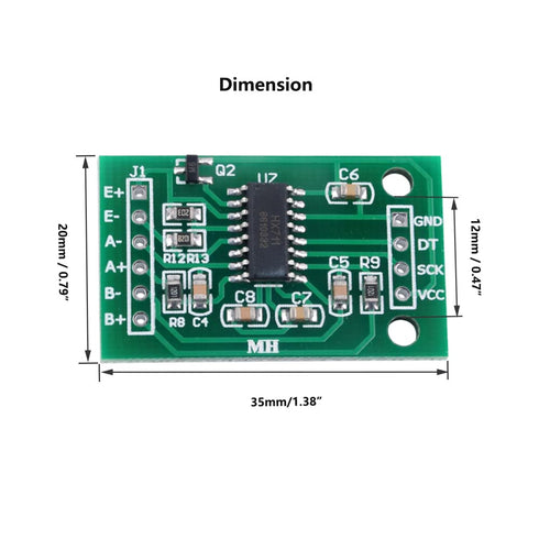 5PCS HX711 Load Cell Amplifier A/D 24 Bits Precision Breakout Board for Arduino Raspberry Pi