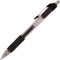 Office Depot Soft-Grip Retractable Gel Pens - Extra-Fine Point, 0.5 mm, Transparent Black Barrel, Pack of 12