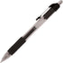 Office Depot Soft-Grip Retractable Gel Pens - Extra-Fine Point, 0.5 mm, Transparent Black Barrel, Pack of 12