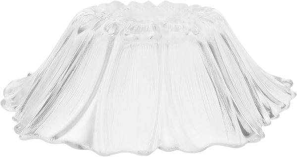 Mikikit Retro Flower Shaped Glass Lamp Shade Replacement for E27 Pendant Table