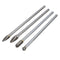 Yakamoz Set of 4Pcs 5.9-Inch Long Tungsten Steel Solid Carbide Rotary Burrs, 6mm Shank for Rotary Tool