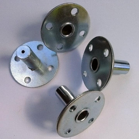 Broad Brimmed Top Hat Caster Socket for 7/16-inch Caster Stem, Set of Four (Piano)