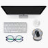 Ergonomic Mouse Pad with Wrist Rest Hand Support, Non-Slip Rubber PU Base, Great for Gaming & Work (Wrist Marble Grey)