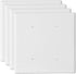 2-Gang Blank Wall Plate Outlet Cover, Unbreakable Polycarbonate Thermoplastic Double Blank Faceplate, White, 4 Pack