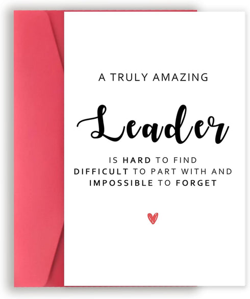 Thank You Card for Leader, Funny Thank You Card for Boss, Great