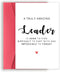 Thank You Card for Leader, Funny Thank You Card for Boss, Great