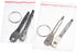 8Pcs Mini Keychain Screwdriver Set, Outdoor Portable EDC Multifunction Tool with Key Ring