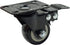 4Pcs 1.5 Inch Heavy Duty Swivel Caster Wheels, Rubber Base with Brake & Top Plate, Loading 50kg/110lbs, Black Rubber