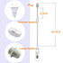 Dimmer 15 Set Bulb E26 E27 (1 Pack, Pendant Light Kit with Switch Feet Hanging Lamp Cord Plug in Edison Light Socket