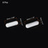 MECCANIXITY Magnetic Stirrer Mixer Stir Bar Rod 25mm/30mm Cylinder Shape PTFE Coating Magnet White for Laboratory 8Pcs