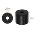 4pcs Rubber Spacer 1.57 Inch OD 0.4 Inch ID 1.57 Inch Thick Neoprene Round Anti Vibration Isolation Pads Isolator Rubber Washers Bushings for Home Cars Boat Accessories, Black