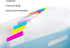 ELII 300 Pcs 2 Inch Sticky Index Tabs, Colorful Writable Transparent Book Tabs for Notebooks and Annotating